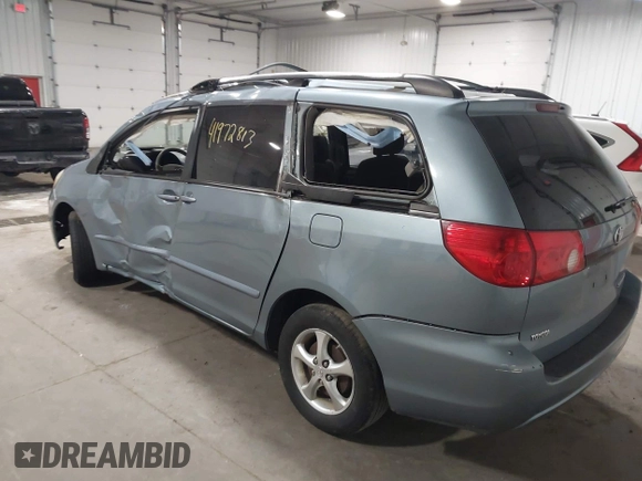 2007 Toyota Sienna CE with VIN 5TDZK23C97S011332, listed as a IAAI auction lot 41972813 with 168,109 mi miles and . Bid and sale history available at DreamBid. Image 3.