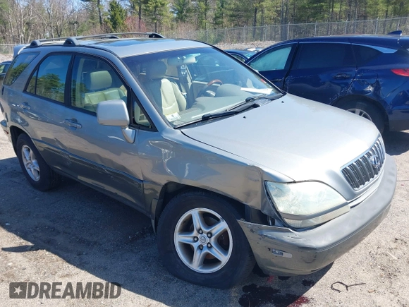2003 Lexus RX 300 with VIN JTJHF10U830309744, listed as a IAAI auction lot 42098701 with 90,068 mi miles. Bid and sale history available at carsss.com. Image 1.