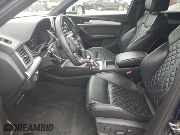 2018 Audi SQ5 Prestige with VIN WA1C4AFY4J2101014, listed as a Copart auction lot 65063764 with 60,064 mi miles and Salvage Title. Bid and sale history available at DreamBid. Image 7.
