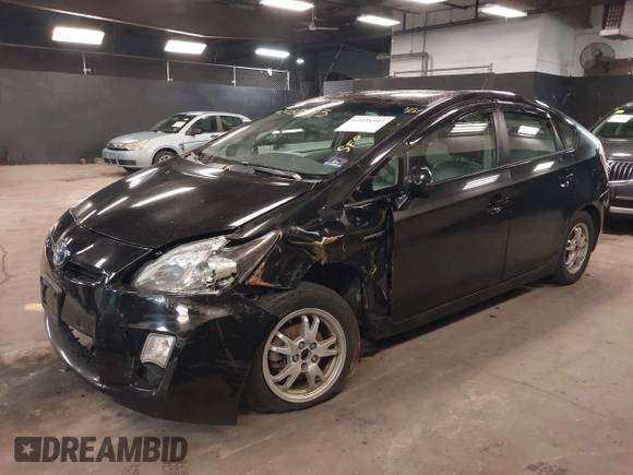 2010 Toyota Prius II with VIN JTDKN3DU5A0101657, listed as a IAAI auction lot 42038593 with 169,243 mi miles. Bid and sale history available at carsss.com. Image 2.