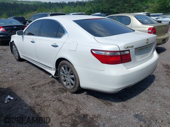 2007 Lexus LS 460 z VIN JTHBL46F675004925, wystawiony jako IAAI lot #42150011 z przebiegiem 127 444 mil mil oraz . Historia ofert i sprzedaży dostępna na DreamBid. Obrazek 3.