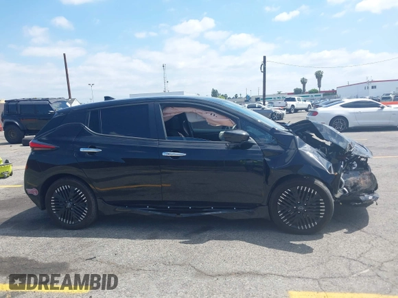 2024 Nissan LEAF SV Plus with VIN 1N4CZ1CV7PC562041, listed as a IAAI auction lot 42142283 with 8,580 mi miles and . Bid and sale history available at DreamBid. Image 13.