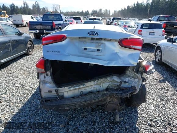 2017 Kia Forte LX with VIN 3KPFK4A7XHE018418, listed as a IAAI auction lot 41874292 with 87,608 mi miles. Bid and sale history available at carsss.com. Image 17.