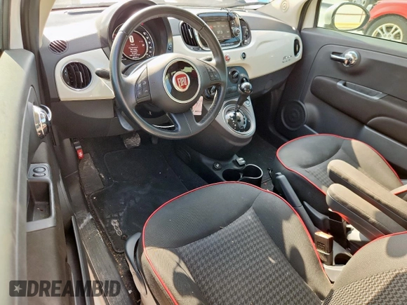 2017 FIAT 500 Pop with VIN 3C3CFFKR8HT561267, listed as a Copart auction lot 57788795 with 35,766 mi miles and Salvage title. Bid and sale history available at DreamBid. Image 8.
