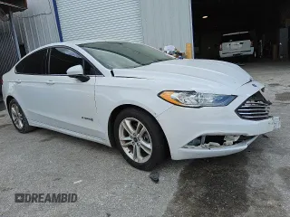 2018 Ford Fusion SE with VIN 3FA6P0LU3JR226898, listed as a Copart auction lot 47219245 with Not Provided miles and Clean Title. Bid and sale history available at DreamBid. Image 4.