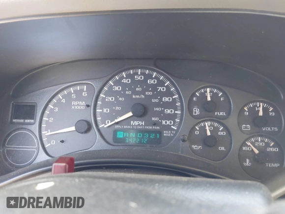 2002 Chevrolet Suburban LS with VIN 3GNEC16Z62G198727, listed as a IAAI auction lot 41843171 with 342,212 mi miles. Bid and sale history available at carsss.com. Image 7.