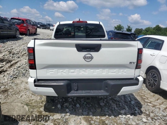 2024 Nissan Frontier SV with VIN 1N6ED1FJ1RN659511, listed as a Copart auction lot 57138225 with 21,933 mi miles and Salvage title. Bid and sale history available at DreamBid. Image 6.