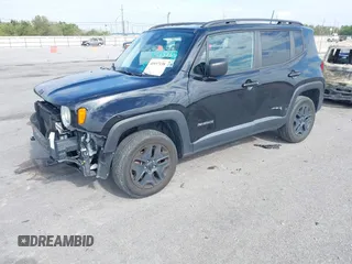 2018 Jeep Renegade Sport with VIN ZACCJBAB5JPH88551, listed as a IAAI auction lot 40937138 with 80,321 mi miles. Bid and sale history available at carsss.com. Image 2.