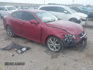 2006 Lexus IS 350 with VIN JTHBE262265010490, listed as a IAAI auction lot 41910749 with 179,472 mi miles and . Bid and sale history available at DreamBid. Image 1.