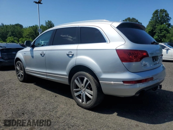 2015 Audi Q7 Premium Plus with VIN WA1LGAFE9FD021183, listed as a Copart auction lot 63902315 with 157,950 mi miles and Clean title. Bid and sale history available at DreamBid. Image 2.