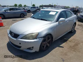 2007 Lexus IS 250 with VIN JTHBK262072052605, listed as a IAAI auction lot 42436878 with 255,906 mi miles and . Bid and sale history available at DreamBid. Image 2.