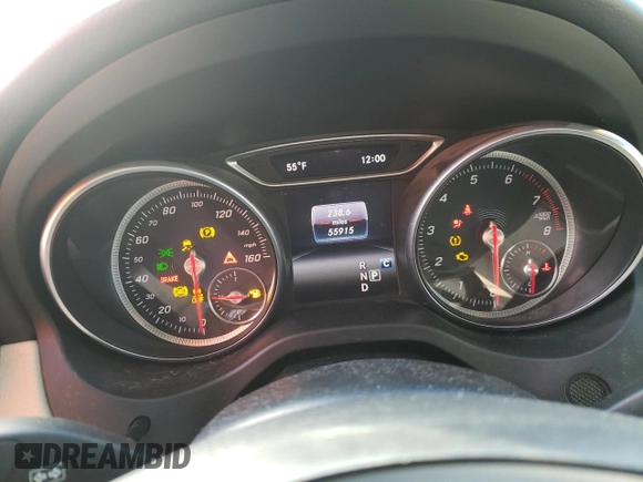 2018 Mercedes-Benz CLA with VIN WDDSJ4EB1JN600852, listed as a Copart auction lot 39541063 with 55,915 mi miles. Bid and sale history available at carsss.com. Image 9.
