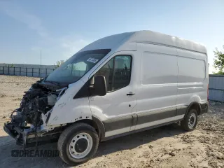 2023 Ford Transit Cargo with VIN 1FTBR1X85PKA18265, listed as a Copart auction lot 46714385 with 62,737 mi miles and Salvage Title. Bid and sale history available at DreamBid. Image 1.