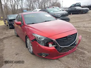 2014 Mazda 3 S Grand Touring with VIN JM1BM1M38E1102395, listed as a IAAI auction lot 41845525 with 227,150 mi miles and . Bid and sale history available at DreamBid. Image 1.