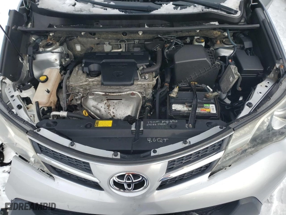 2013 Toyota RAV4 LE with VIN JTMBFREVXDD015216, listed as a Copart auction lot 44687235 with 123,963 mi miles and Salvage Title. Bid and sale history available at carsss.com. Image 12.