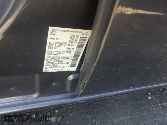 2009 Nissan Quest S with VIN 5N1BV28U69N101195, listed as a Copart auction lot 41361315 with 147,612 mi miles and Clean Title. Bid and sale history available at carsss.com. Image 13.