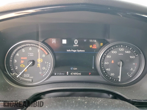 2021 Cadillac XT6 Premium Luxury with VIN 1GYKPDRS5MZ233884, listed as a Copart auction lot 58774595 with 47,490 mi miles and Salvage title. Bid and sale history available at DreamBid. Image 9.