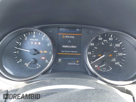 2019 Nissan Rogue SV with VIN KNMAT2MT2KP530752, listed as a IAAI auction lot 41989426 with 126,439 mi miles and . Bid and sale history available at DreamBid. Image 7.