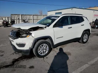 2017 Jeep Compass Sport with VIN 3C4NJCAB1HT672619, listed as a Copart auction lot 87966095 with 89,870 mi miles and Clean Title. Bid and sale history available at carsss.com. Image 1.