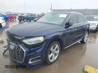 2021 Audi Q5 Premium Plus with VIN WA1BAAFY5M2057078, listed as a IAAI auction lot 41542170 with 37,519 mi miles. Bid and sale history available at carsss.com. Image 17.