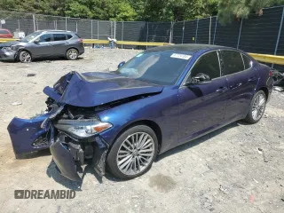 2020 Alfa Romeo Giulia Ti with VIN ZARFANBN6L7636081, listed as a Copart auction lot 67724104 with 0 mi miles and Salvage Title. Bid and sale history available at carsss.com. Image 1.