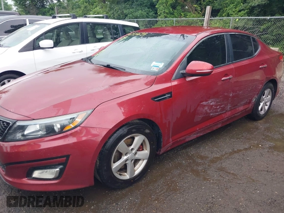 2015 Kia Optima LX with VIN 5XXGM4A7XFG455242, listed as a IAAI auction lot 42501654 with 139,209 mi miles and . Bid and sale history available at DreamBid. Image 6.