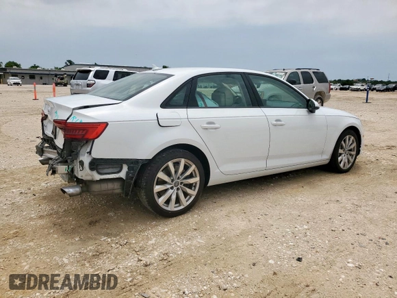 2017 Audi A4 Premium with VIN WAUGNAF41HN019796, listed as a Copart auction lot 58241845 with 56,141 mi miles and Salvage title. Bid and sale history available at DreamBid. Image 3.