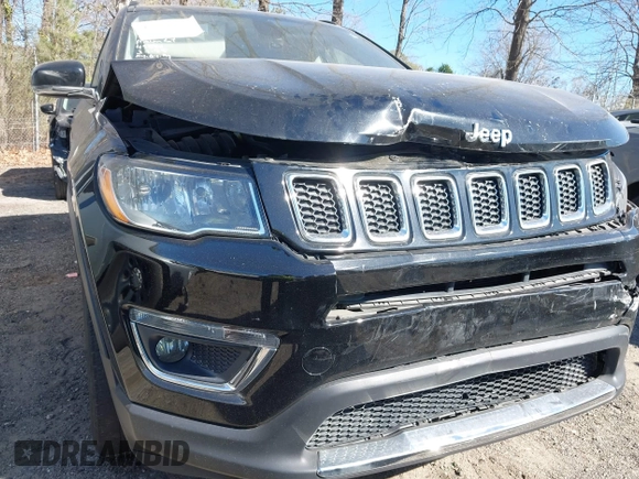 2018 Jeep Compass Limited with VIN 3C4NJDCB1JT397147, listed as a IAAI auction lot 41853649 with 122,672 mi miles. Bid and sale history available at carsss.com. Image 19.