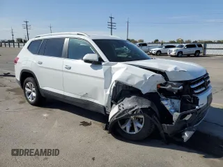 2018 Volkswagen Atlas SE z VIN 1V2LR2CA1JC558294, wystawiony jako Copart lot #54971575 z przebiegiem 65 118 mil mil oraz Szkoda całkowita • Salvage title. Historia ofert i sprzedaży dostępna na DreamBid. Obrazek 4.