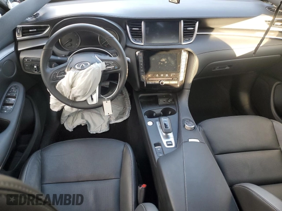 2024 Infiniti QX55 Luxe with VIN 3PCAJ5JR0RF102621, listed as a Copart auction lot 87123474 with Not Provided miles and Salvage Title. Bid and sale history available at DreamBid. Image 8.