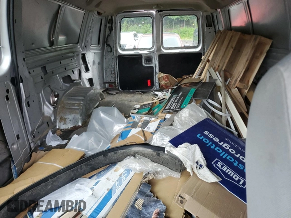 2014 Ford Econoline Cargo Commercial with VIN 1FTSS3EL1EDA58657, listed as a Copart auction lot 62948124 with Not Provided miles and Salvage Title. Bid and sale history available at DreamBid. Image 10.