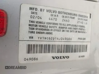 2004 Volvo C70 с VIN YV1NC62D14J049086, выставлен на аукционе IAAI как лот 41950132 с пробегом 118 250 миль миль и . История ставок и продаж доступна на DreamBid. Изображение 9.