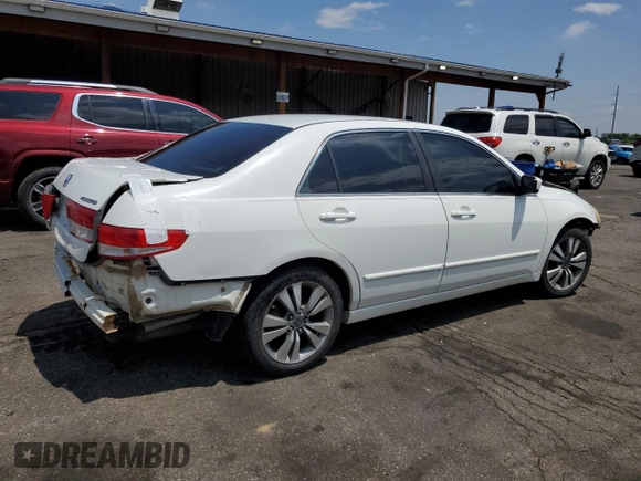 2003 Honda Accord EX z VIN 1HGCM66553A034197, wystawiony jako Copart lot #59805425 z przebiegiem 238 447 mil mil oraz Nie do naprawy • Non repairable. Historia ofert i sprzedaży dostępna na DreamBid. Obrazek 3.