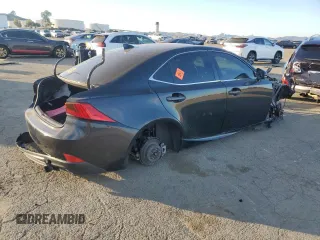 2017 Lexus IS 350 with VIN JTHBE1D27H5030444, listed as a Copart auction lot 88702055 with 160,405 mi miles and Salvage Title. Bid and sale history available at DreamBid. Image 3.