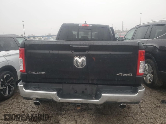 2022 Ram 1500 Big Horn with VIN 1C6SRFMTXNN142413, listed as a Copart auction lot 45535815 with 23,082 mi miles and Clean title. Bid and sale history available at DreamBid. Image 6.