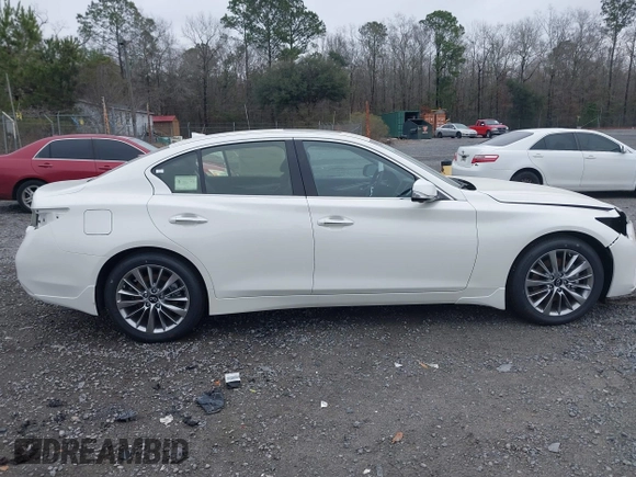 2024 Infiniti Q50 Luxe with VIN JN1EV7BP1RM600612, listed as a IAAI auction lot 41617834 with 20 mi miles and . Bid and sale history available at DreamBid. Image 14.