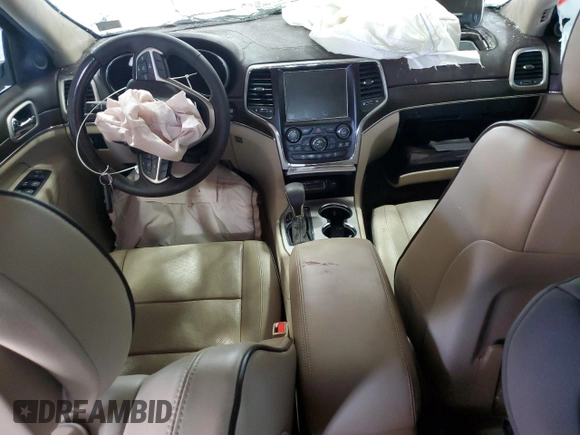 2017 Jeep Grand Cherokee Overland with VIN 1C4RJFCG1HC842890, listed as a Copart auction lot 63395045 with Not provided miles and Salvage title. Bid and sale history available at DreamBid. Image 8.