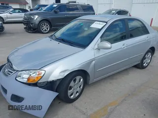 2007 Kia Spectra EX with VIN KNAFE121075379437, listed as a IAAI auction lot 42038652 with 88,718 mi miles. Bid and sale history available at carsss.com. Image 13.