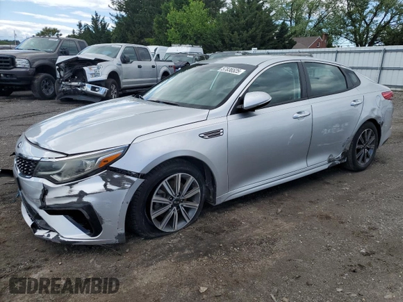 2019 Kia Optima LX with VIN 5XXGT4L34KG362398, listed as a Copart auction lot 57836525 with 40,578 mi miles and Salvage title. Bid and sale history available at DreamBid. Image 1.