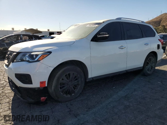 2017 Nissan Pathfinder S with VIN 5N1DR2MN1HC665228, listed as a Copart auction lot 89026945 with 176,016 mi miles and Clean title. Bid and sale history available at DreamBid. Image 1.