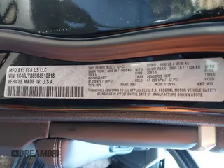 2024 Jeep Grand Cherokee with VIN 1C4RJYB69R8510818, listed as a IAAI auction lot 41574720 with 5,453 mi miles and . Bid and sale history available at DreamBid. Image 9.