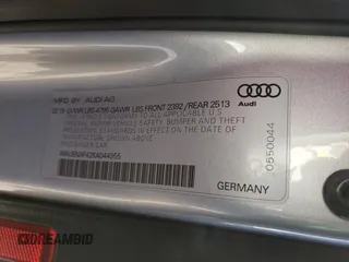 2019 Audi A4 Premium Plus with VIN WAUENAF42KA044955, listed as a Copart auction lot 46553044 with 77,833 mi miles and Salvage Title. Bid and sale history available at carsss.com. Image 12.