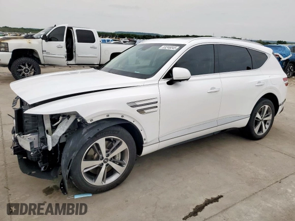 2022 Genesis GV80 с VIN KMUHCESC0NU077852, выставлен на аукционе Copart как лот 53246045 с пробегом 27 400 миль миль и Списание • Salvage title. История ставок и продаж доступна на DreamBid. Изображение 1.