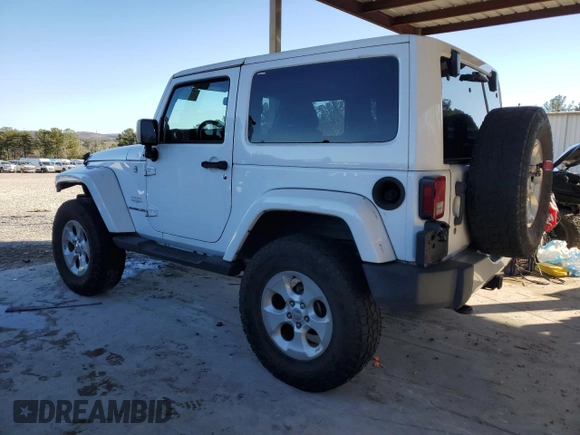 2014 Jeep Wrangler Sahara with VIN 1C4AJWBG1EL168007, listed as a Copart auction lot 87331394 with 113,228 mi miles and Salvage Title. Bid and sale history available at DreamBid. Image 2.