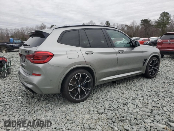 2021 BMW X3 M z VIN 5YMTS0C08M9G76226, wystawiony jako Copart lot #43261415 z przebiegiem 41 258 mil mil oraz Nie do naprawy • Non repairable. Historia ofert i sprzedaży dostępna na DreamBid. Obrazek 3.