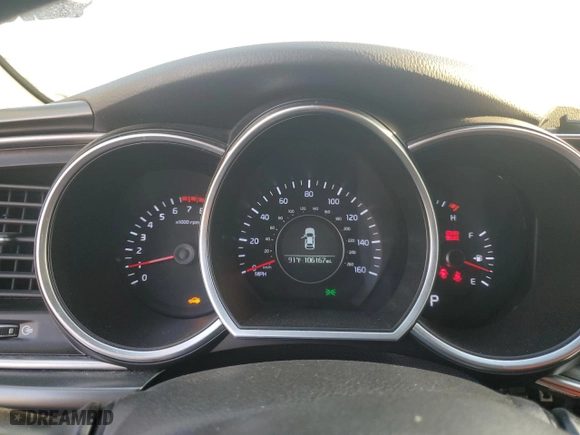 2015 Kia Optima LX with VIN KNAGM4A7XF5532807, listed as a Copart auction lot 67140894 with 106,167 mi miles and Salvage Title. Bid and sale history available at carsss.com. Image 9.