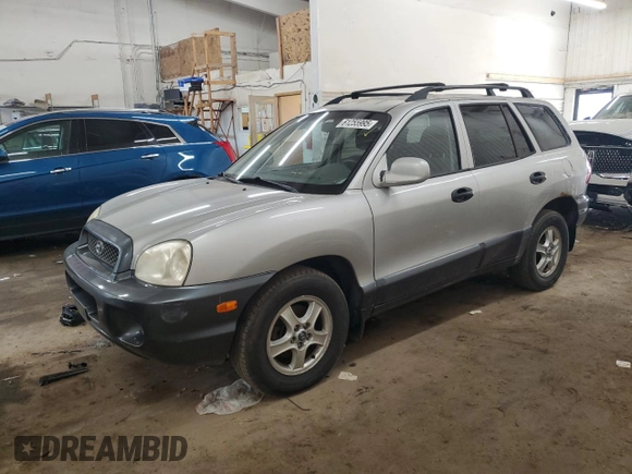 2004 Hyundai Santa Fe GLS with VIN KM8SC13D14U580633, listed as a Copart auction lot 61255995 with 207,212 mi miles and Clean title. Bid and sale history available at DreamBid. Image 1.