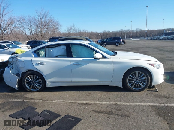 2021 Infiniti Q50 Luxe with VIN JN1EV7BR9MM754818, listed as a IAAI auction lot 41687198 with 15,985 mi miles and . Bid and sale history available at DreamBid. Image 13.
