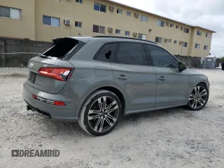 2019 Audi SQ5 Prestige with VIN WA1C4AFY8K2059500, listed as a Copart auction lot 81307114 with 53,753 mi miles and Salvage Title. Bid and sale history available at DreamBid. Image 3.