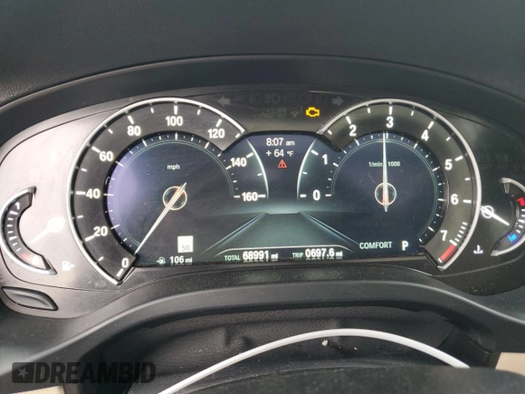 2019 BMW X4 xDrive30i with VIN 5UXUJ3C51KLG55214, listed as a Copart auction lot 48974195 with 68,991 mi miles and Salvage Title. Bid and sale history available at carsss.com. Image 9.